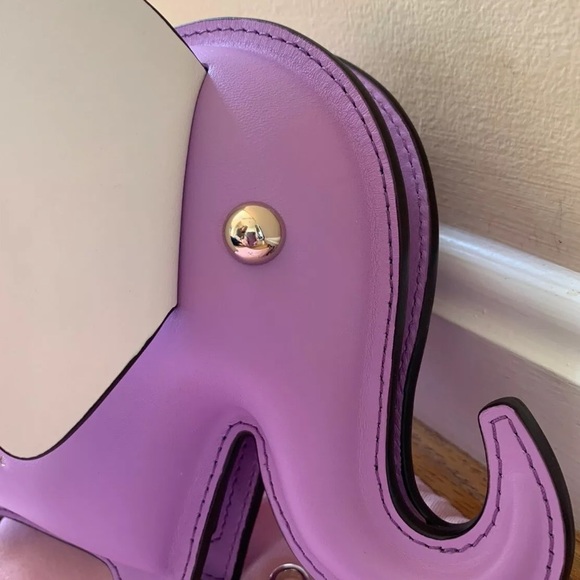 Kate Spade Tiny Elephant Crossbody Bag Iris Bloom - Picture 4 of 8